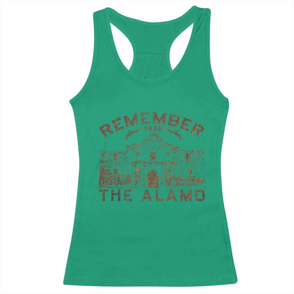 Remember The Alamo Racerback Tank Top Texas Souvenir History San Antonio Pride - Wonder Print Shop