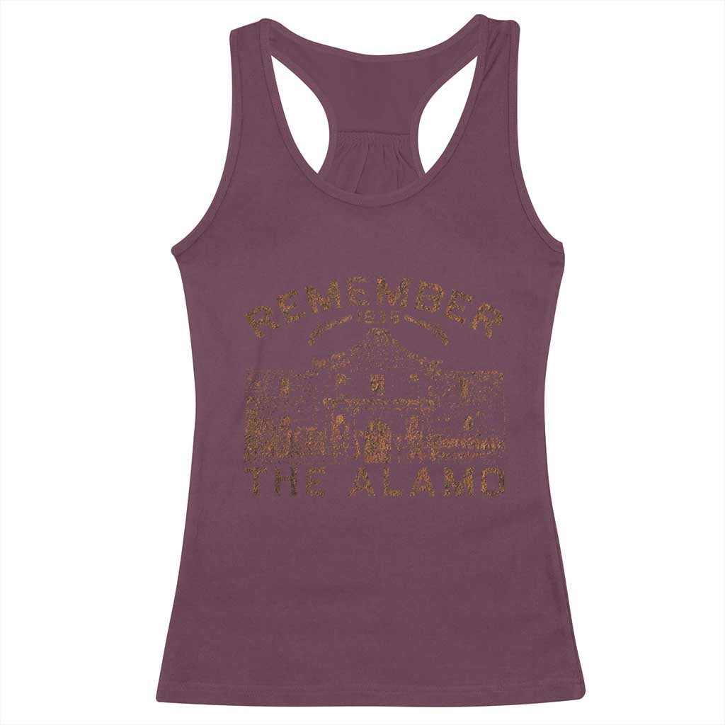 Remember The Alamo Racerback Tank Top Texas Souvenir History San Antonio Pride - Wonder Print Shop