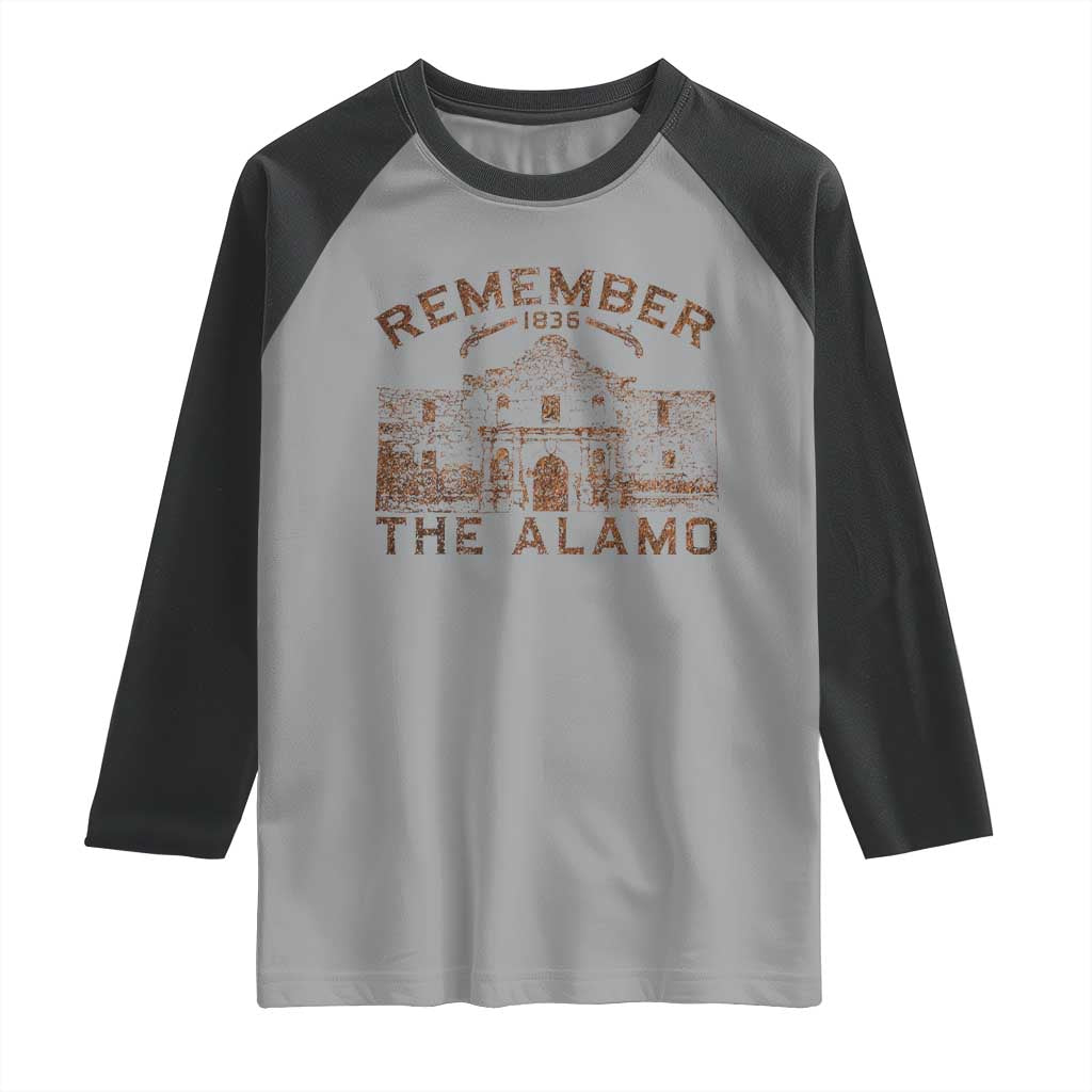 Remember The Alamo Raglan Shirt Texas Souvenir History San Antonio Pride - Wonder Print Shop