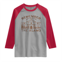 Remember The Alamo Raglan Shirt Texas Souvenir History San Antonio Pride - Wonder Print Shop