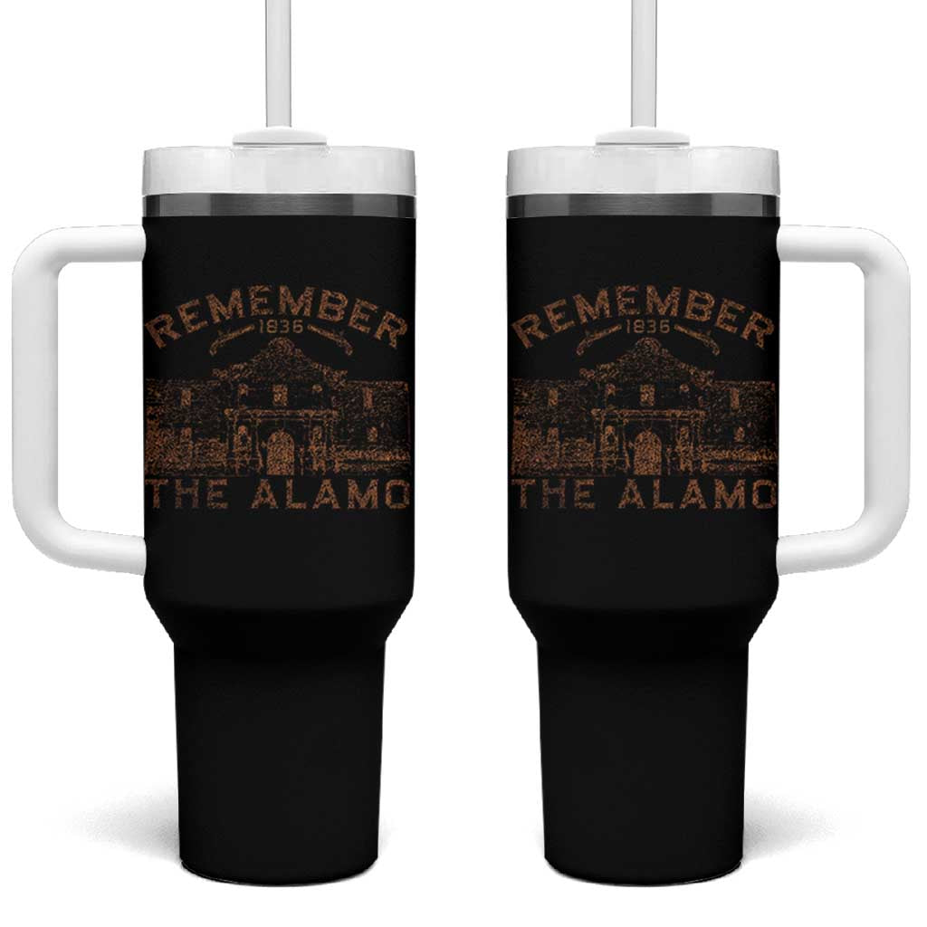 Remember The Alamo Tumbler With Handle Texas Souvenir History San Antonio Pride - Wonder Print Shop