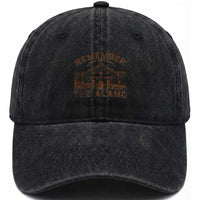 Remember The Alamo Washed Cotton Baseball Cap Texas Souvenir History San Antonio Pride
