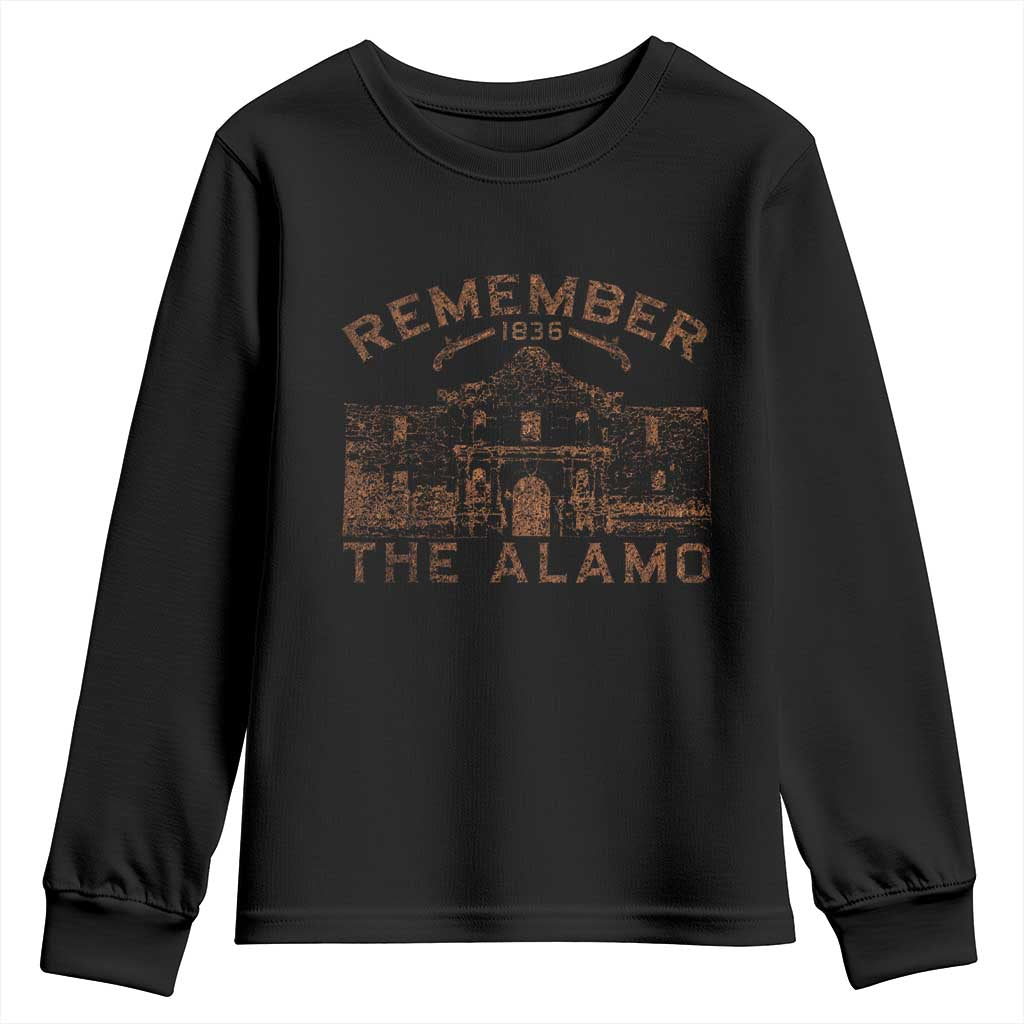 Remember The Alamo Youth Sweatshirt Texas Souvenir History San Antonio Pride - Wonder Print Shop