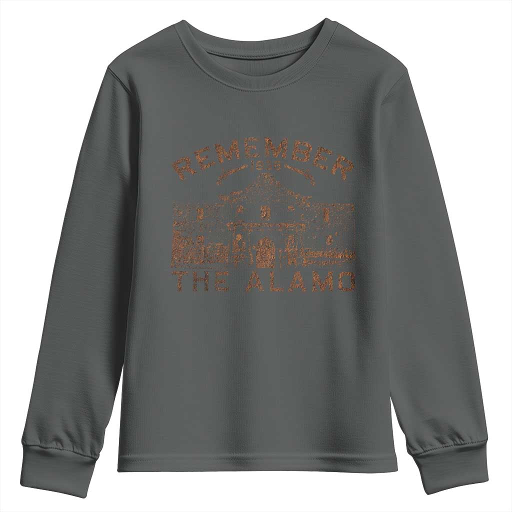 Remember The Alamo Youth Sweatshirt Texas Souvenir History San Antonio Pride - Wonder Print Shop