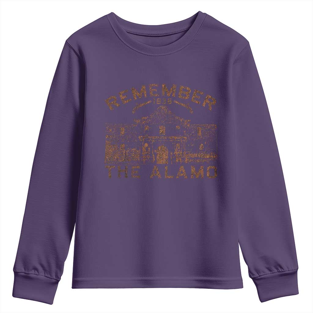 Remember The Alamo Youth Sweatshirt Texas Souvenir History San Antonio Pride - Wonder Print Shop