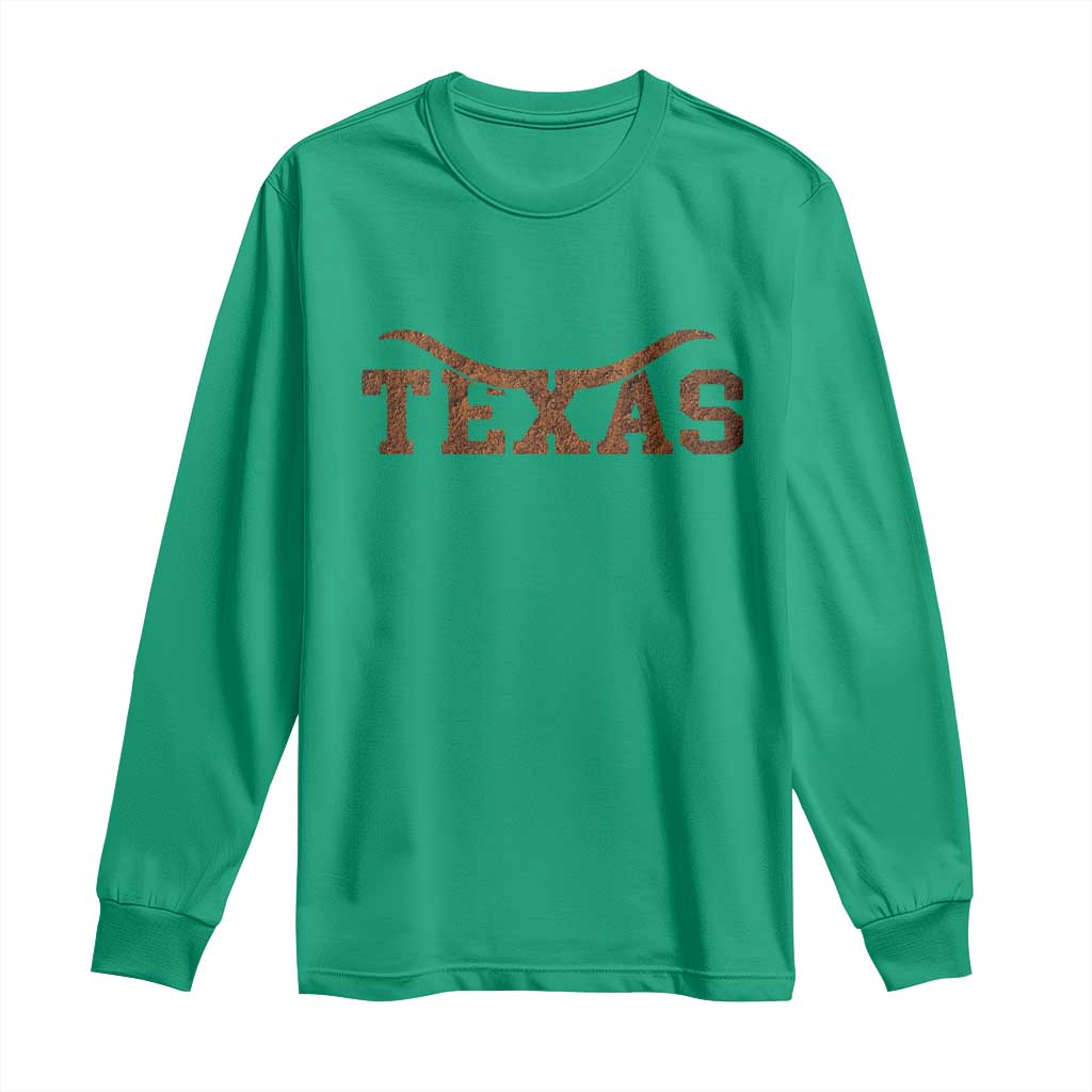 Texas Cowboys Long Sleeve Shirt Retro Western American - Wonder Print Shop