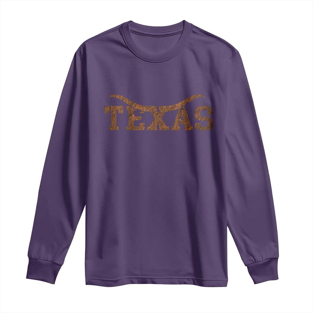 Texas Cowboys Long Sleeve Shirt Retro Western American - Wonder Print Shop
