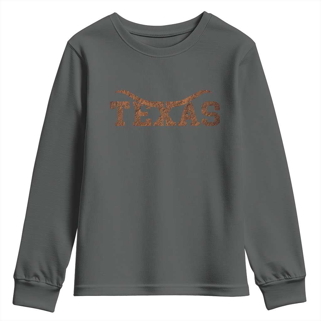 Texas Cowboys Youth Sweatshirt Retro Western American - Wonder Print Shop