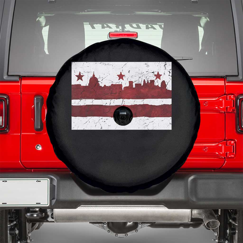 Washington DC Flag Spare Tire Cover
