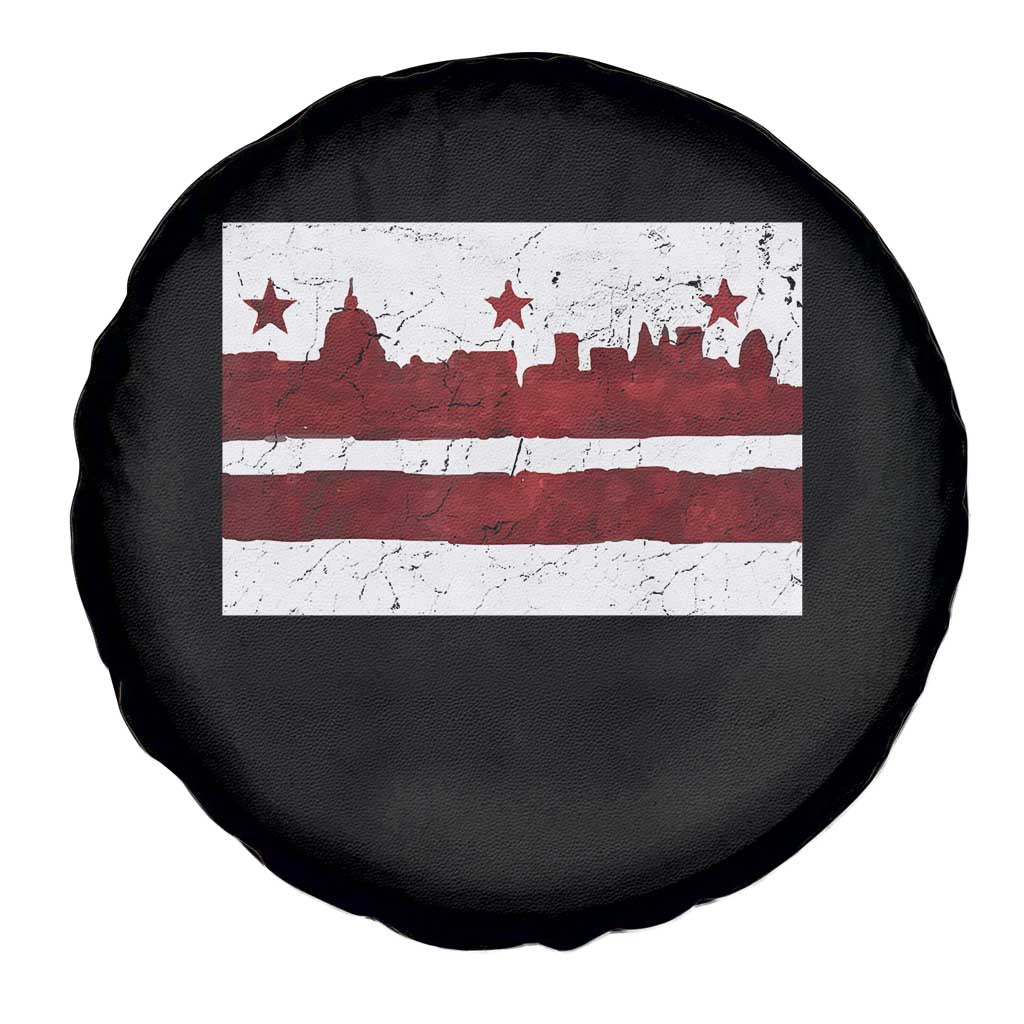 Washington DC Flag Spare Tire Cover