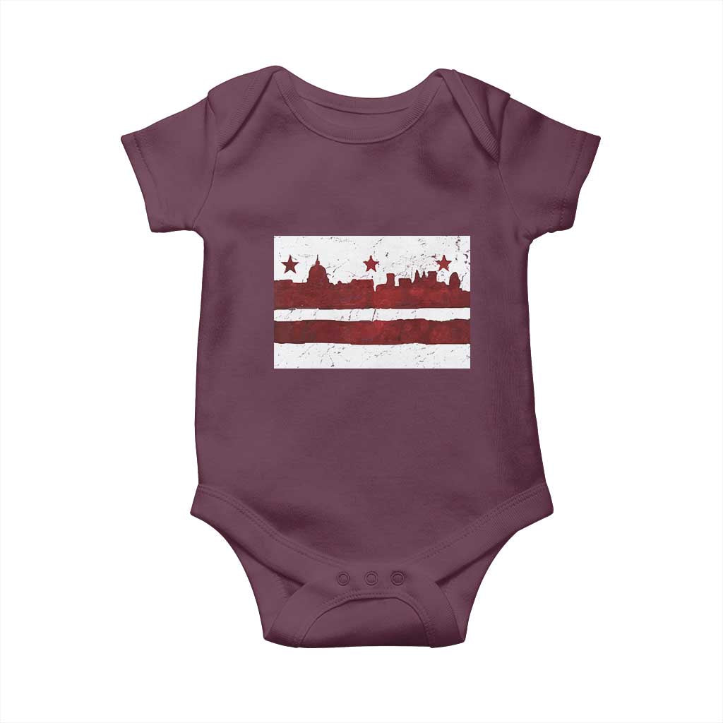 Washington DC Flag Baby Onesie