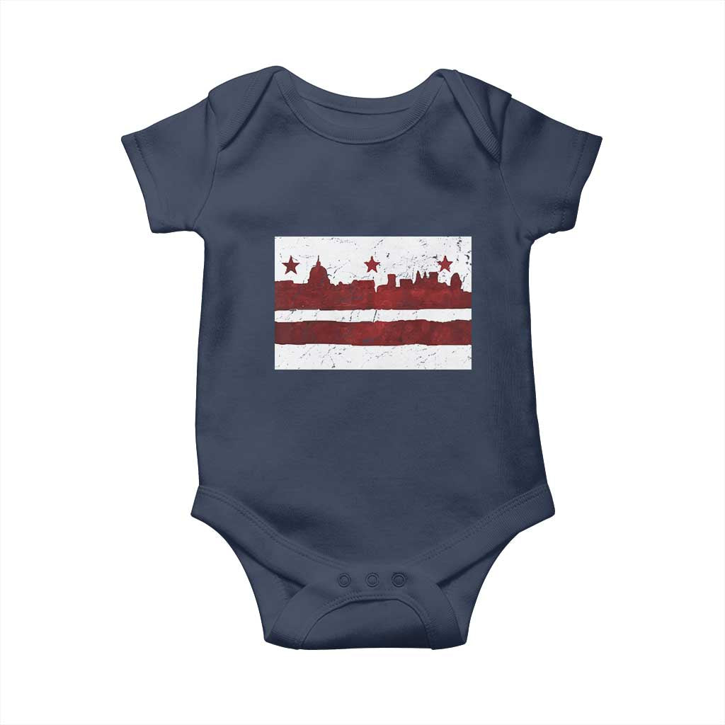 Washington DC Flag Baby Onesie