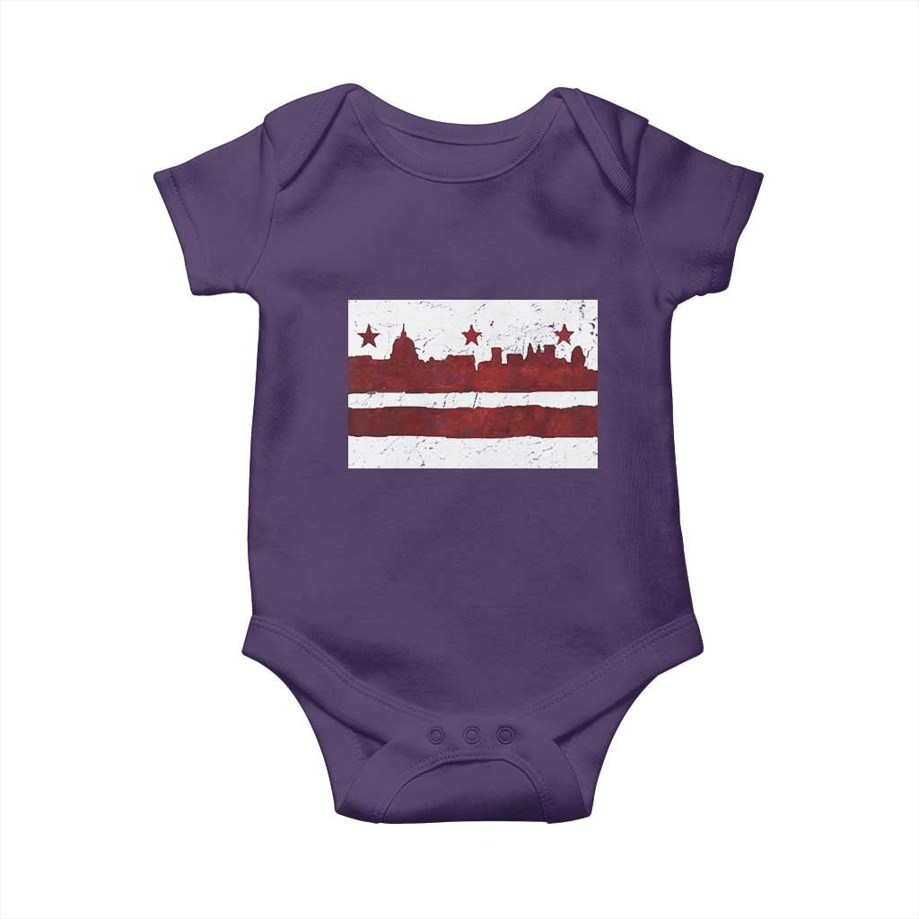 Washington DC Flag Baby Onesie