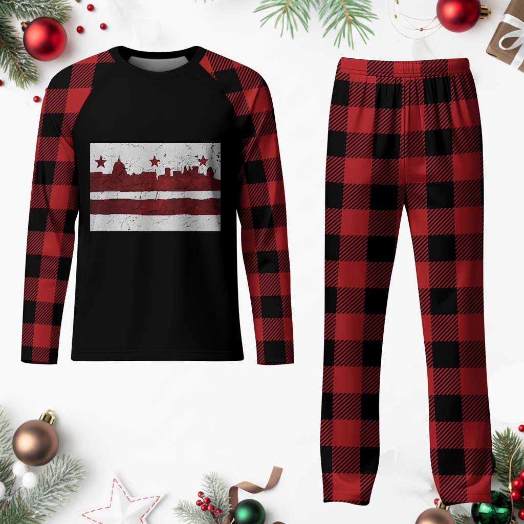 Washington DC Flag Plaid Pajama Set