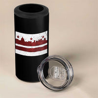 Washington DC Flag 4 in 1 Can Cooler Tumbler