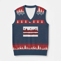 Washington DC Flag V-Neck Knit Sweater Vest