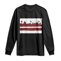 Washington DC Flag Long Sleeve Shirt