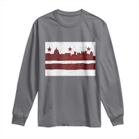 Washington DC Flag Long Sleeve Shirt