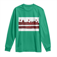 Washington DC Flag Long Sleeve Shirt