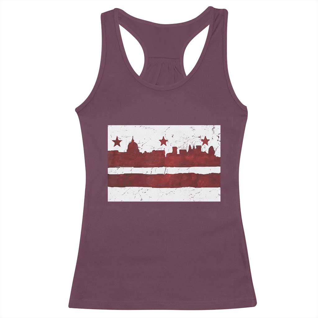 Washington DC Flag Racerback Tank Top