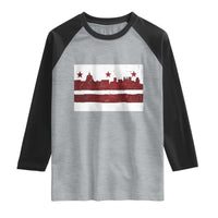 Washington DC Flag Raglan Shirt