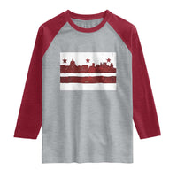 Washington DC Flag Raglan Shirt