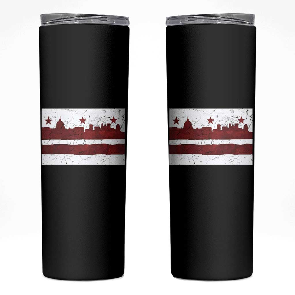 Washington DC Flag Skinny Tumbler