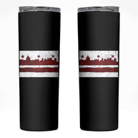 Washington DC Flag Skinny Tumbler