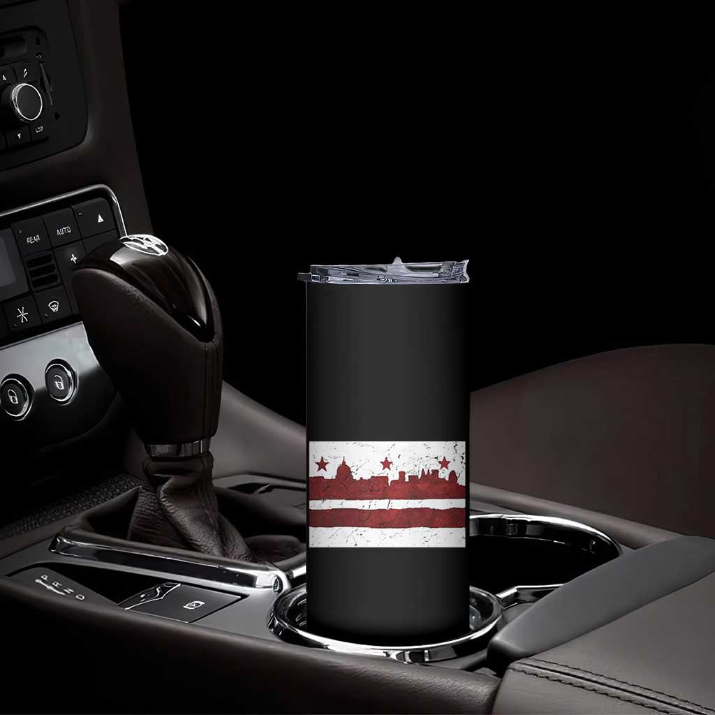 Washington DC Flag Skinny Tumbler