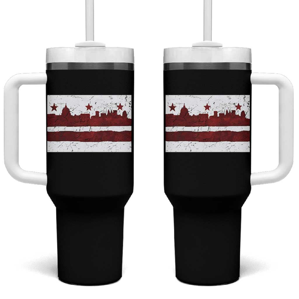 Washington DC Flag Tumbler With Handle