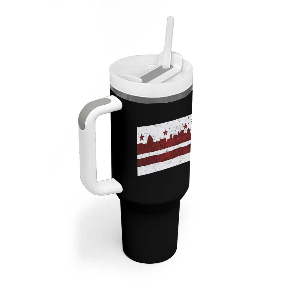 Washington DC Flag Tumbler With Handle