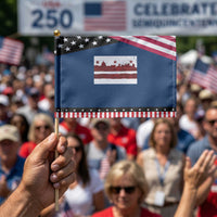 Washington DC Flag Patriotic Handheld Flag
