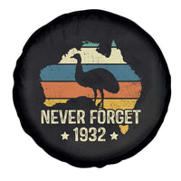 Never Forget 1932 Emu War Spare Tire Cover Funny Emu Lover Zookeeper