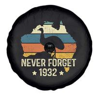 Never Forget 1932 Emu War Spare Tire Cover Funny Emu Lover Zookeeper