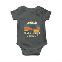 Never Forget 1932 Emu War Baby Onesie Funny Emu Lover Zookeeper