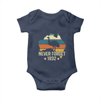 Never Forget 1932 Emu War Baby Onesie Funny Emu Lover Zookeeper