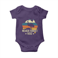 Never Forget 1932 Emu War Baby Onesie Funny Emu Lover Zookeeper