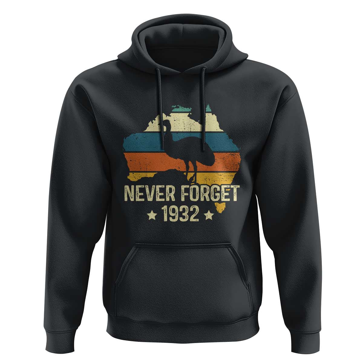 Never Forget 1932 Emu War Hoodie Funny Emu Lover Zookeeper