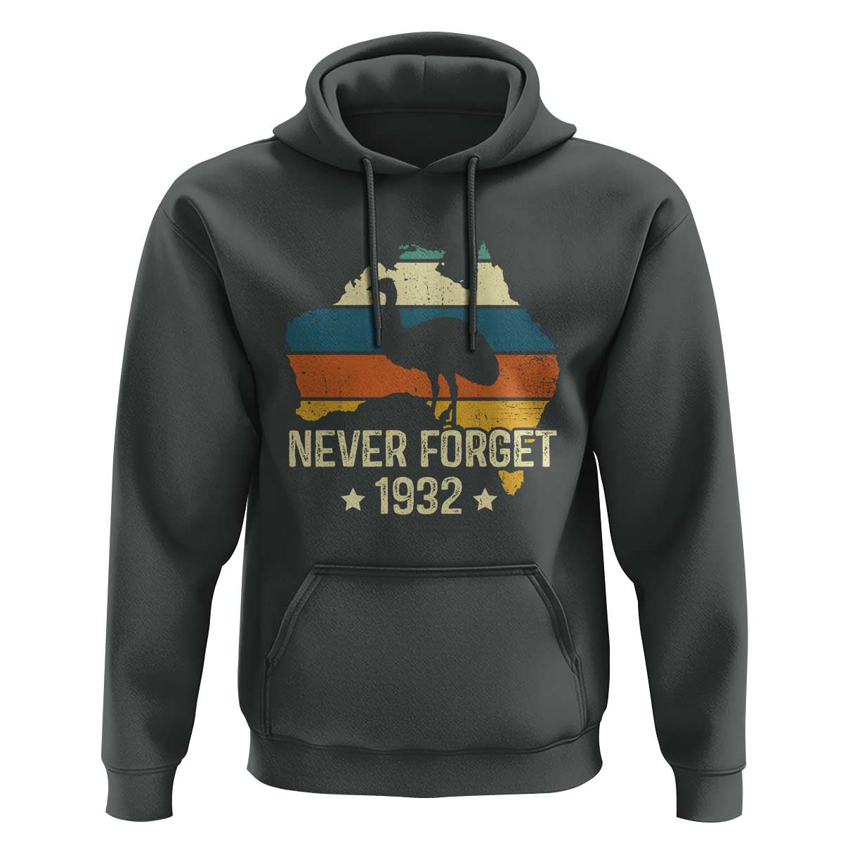 Never Forget 1932 Emu War Hoodie Funny Emu Lover Zookeeper