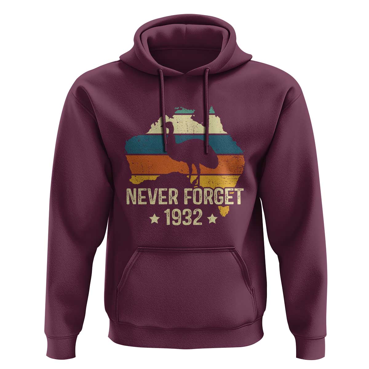 Never Forget 1932 Emu War Hoodie Funny Emu Lover Zookeeper