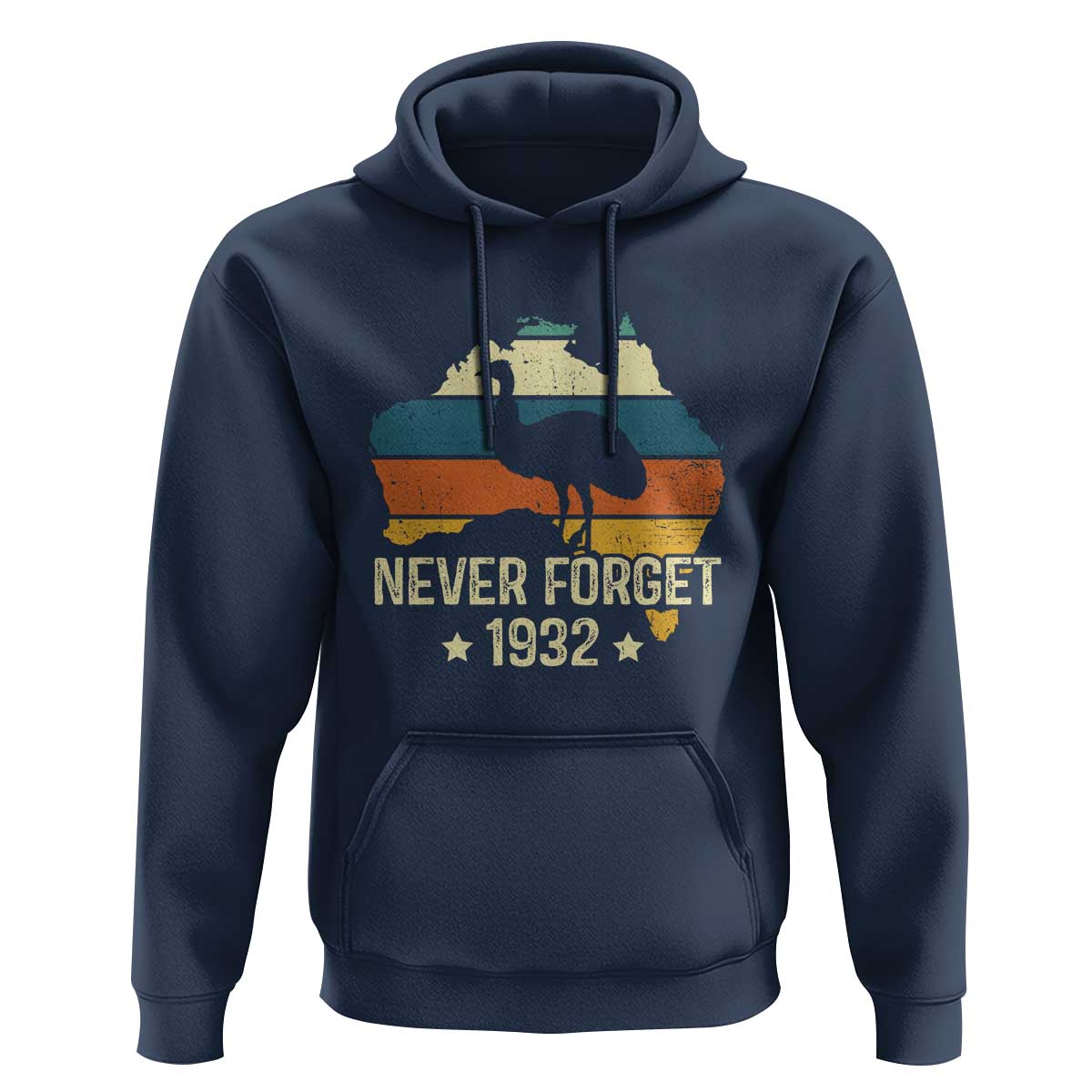 Never Forget 1932 Emu War Hoodie Funny Emu Lover Zookeeper