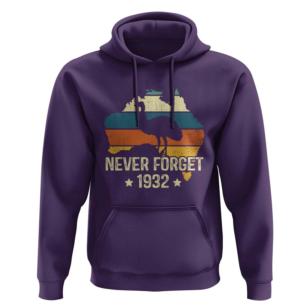 Never Forget 1932 Emu War Hoodie Funny Emu Lover Zookeeper