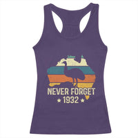 Never Forget 1932 Emu War Racerback Tank Top Funny Emu Lover Zookeeper