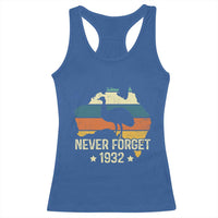 Never Forget 1932 Emu War Racerback Tank Top Funny Emu Lover Zookeeper