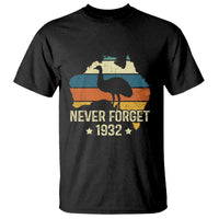 Never Forget 1932 Emu War T Shirt Funny Emu Lover Zookeeper