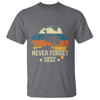 Never Forget 1932 Emu War T Shirt Funny Emu Lover Zookeeper