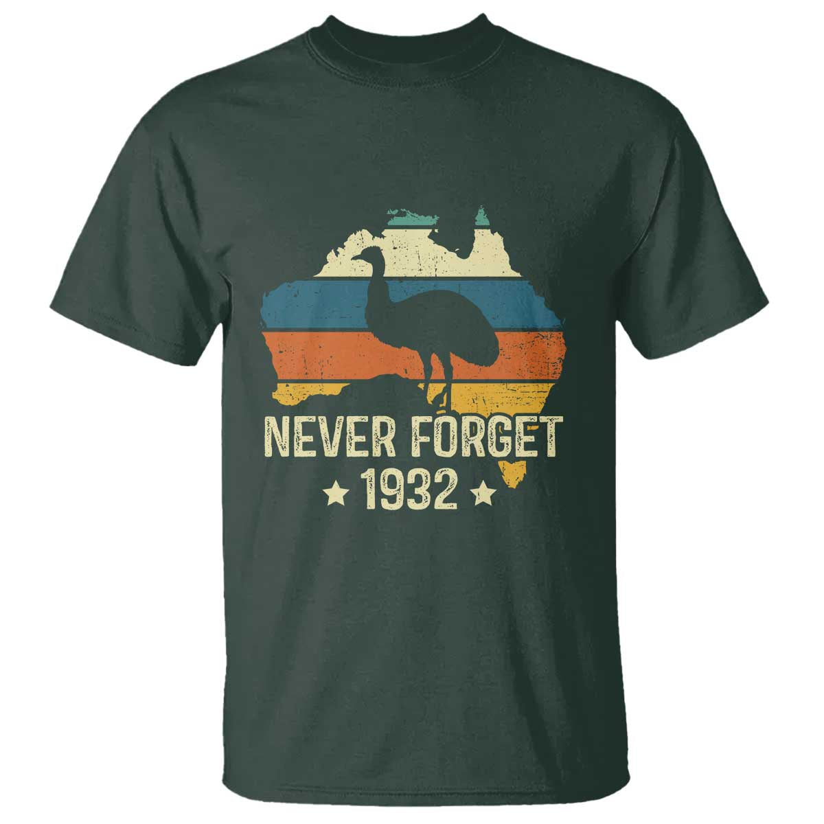 Never Forget 1932 Emu War T Shirt Funny Emu Lover Zookeeper