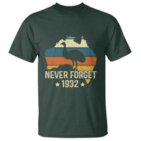 Never Forget 1932 Emu War T Shirt Funny Emu Lover Zookeeper