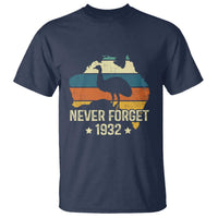 Never Forget 1932 Emu War T Shirt Funny Emu Lover Zookeeper