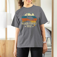 Never Forget 1932 Emu War T Shirt For Women Funny Emu Lover Zookeeper